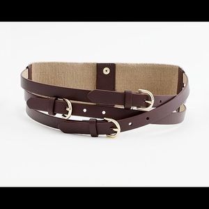 J Crew tri buckle belt